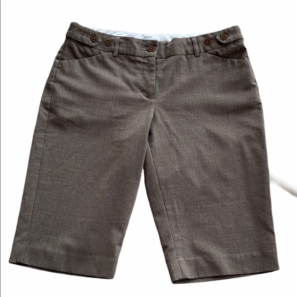 Express Brown Editor Dress Bermuda Shorts 4